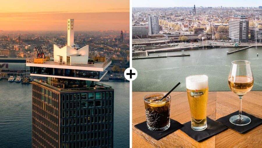 Amsterdam: A'DAM Lookout Entry Ticket with 1 drink - The best part of the ticket: your one included drink