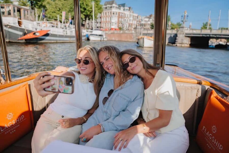 Amsterdam: Classic Saloon Boat Cruise with Cheese & Wine - The route feels central, with multiple start options to match your day