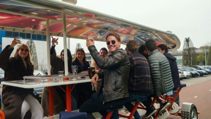 Amsterdam: Dutch Beer Bike Blast Tour with Onboard Bar - The Main Ride Through Sloterdijk (About 65 Minutes)