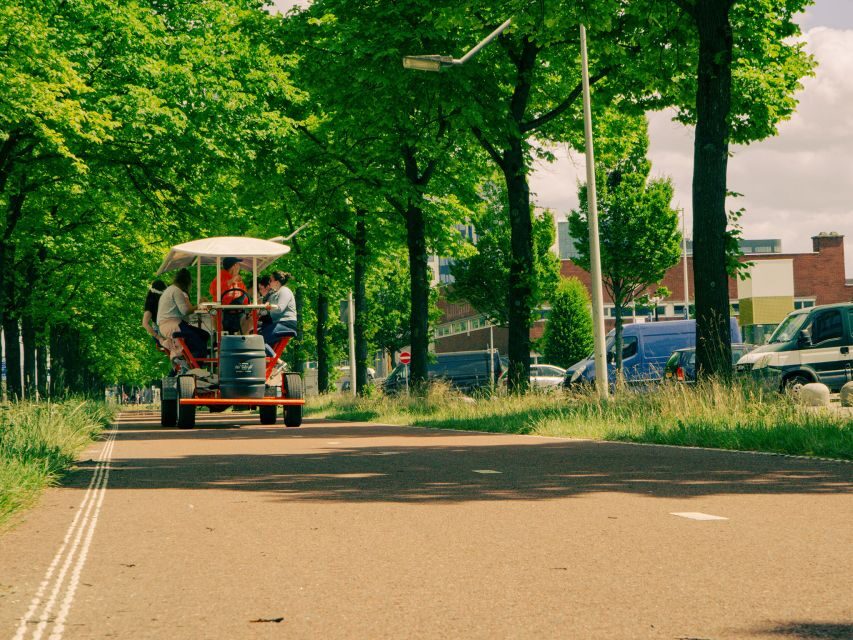 Amsterdam: Dutch Beer Bike Blast Tour with Onboard Bar - The Short Coffeeshop Sloterdijk Stop (About 10 Minutes)