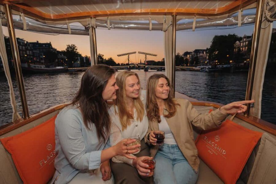 Amsterdam: Heated Canal Cruise with Unlimited Drinks & Bite - The Route: Landmarks You’ll See From the Water
