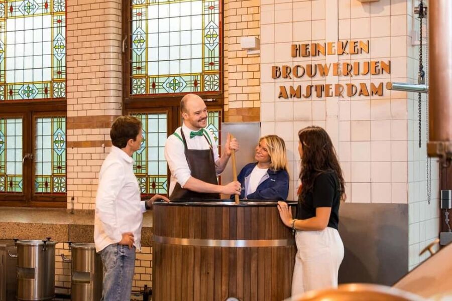 Amsterdam: Heineken Experience Ticket including 2 Drinks - Getting There at Vijzelgracht: Trams, Metro, and Fast Check-In