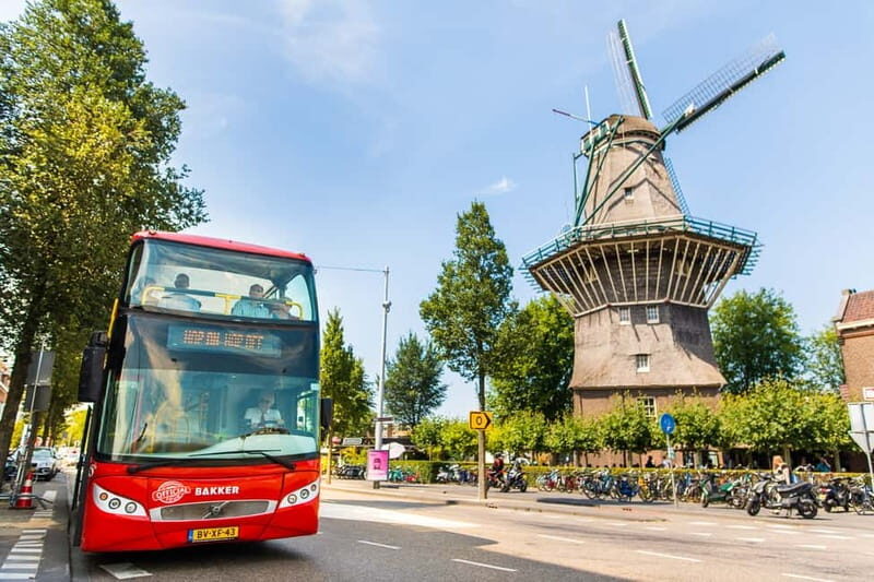 Amsterdam: Hop-On Hop-Off Bus and Boat options - Bus route basics: 10 stops, 60–75 minutes, and when audio matters