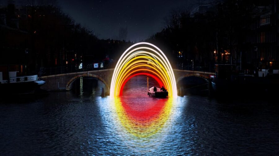 Amsterdam: Light Festival Canal Cruise w/Snack and Hot Drink - A 75-Minute Night Route Through Amsterdam’s Light Festival Legacy
