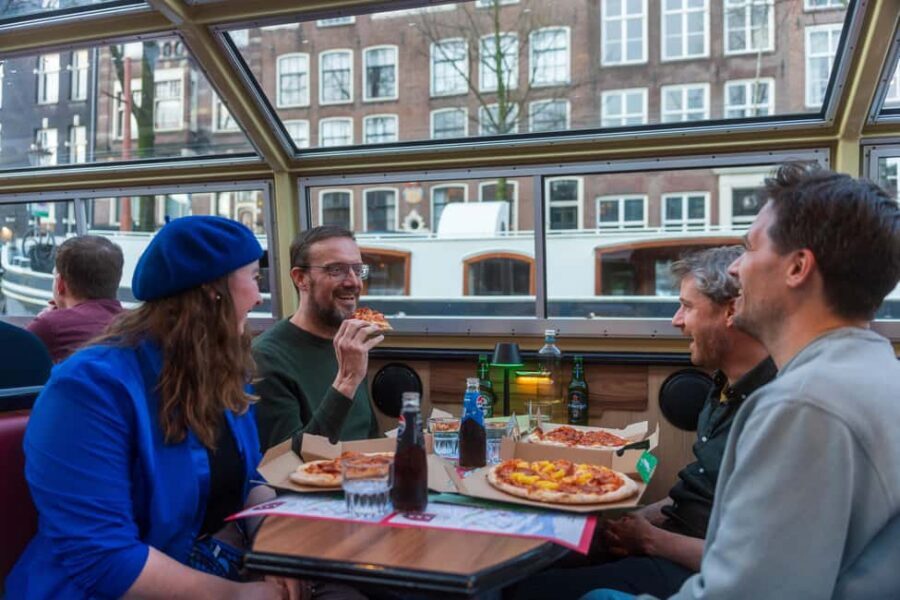 Amsterdam: Original Pizza Dinner Cruise + Unlimited Drinks - Service style on Stromma boats: captain, host, and the pace