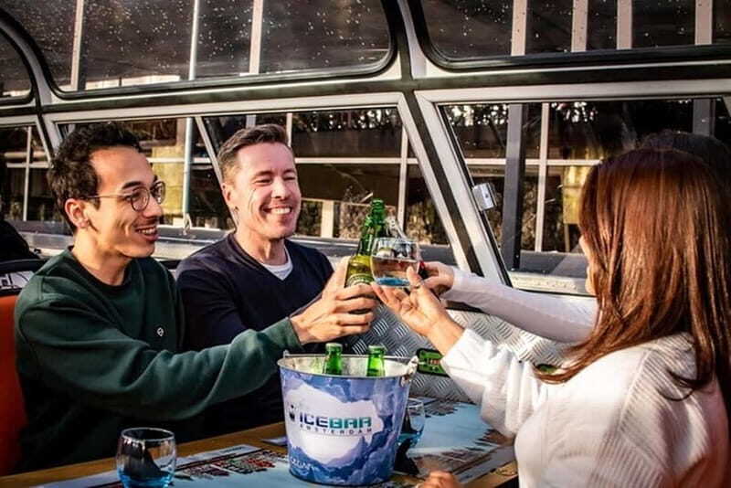 Amsterdam: Pizza Cruise with New York Pizza & Drinks - The 75-minute flow: cruise first, then pizza at your table