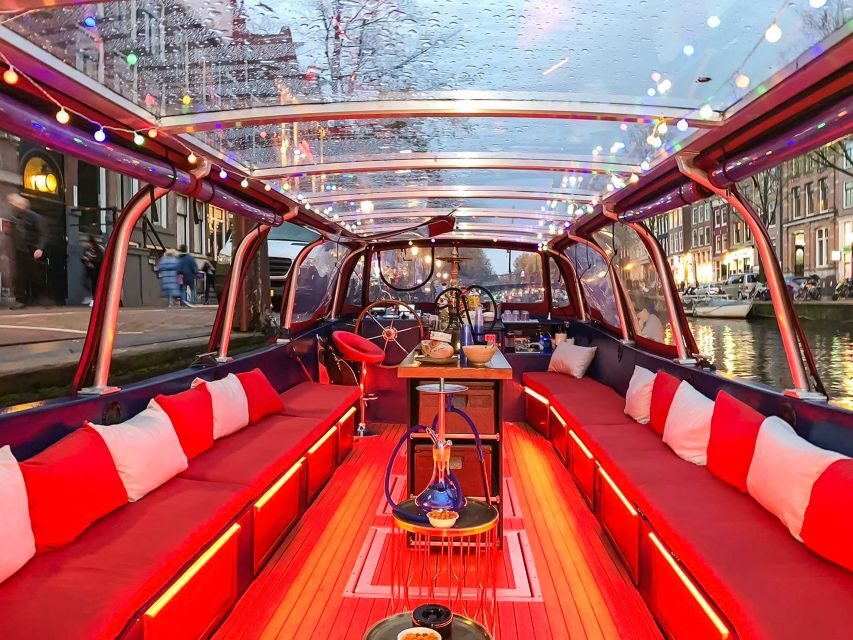 Amsterdam: Smoke and Lounge City Boat Cruise - Comfort that actually helps in Amsterdam weather