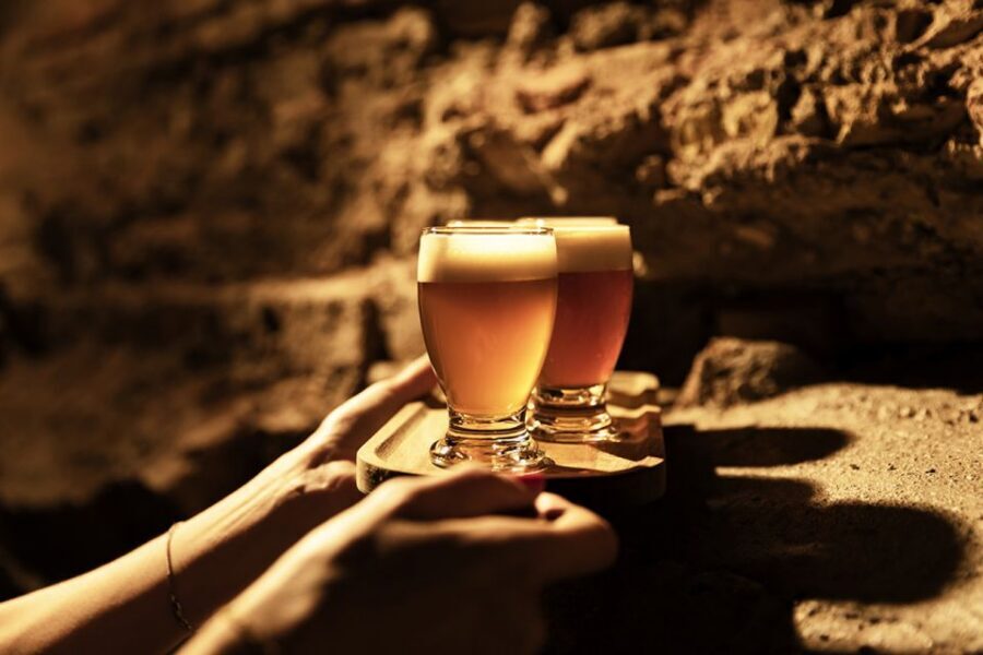 Delft: Craft Beer Tasting in Medieval Brewery - Choosing your seat: medieval cellar, beer garden, or near the brewery