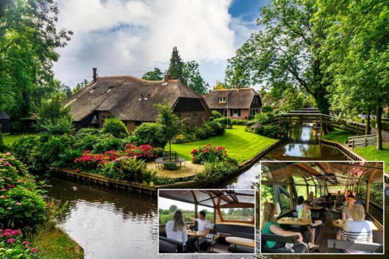 Giethoorn: Sightseeing Boat Tour - Meeting at Grand Café Henri Willig: quick start, easy logistics