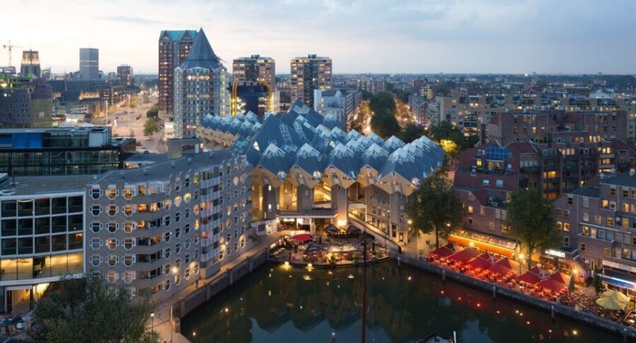 Rotterdam: De Rotterdam, Cube Houses, Watertaxi and Markthal - Key highlights you’ll feel right away